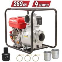 Motobomba Autoescorvante Kawashima GW400A 4T 33MCA 269cc 9HP À Gasolina Com Saída de 4 Polegadas