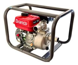 Motobomba Branco Centrifuga Motor Gasolina 5.5cv Alta Vazão Rotor Aberto