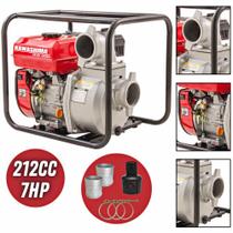 Motobomba Kawashima GW300 À Gasolina 212cc 7HP 4T 26MCA Saída de 3 Pol P/Abastecimento de Cisternas