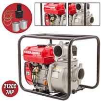 Motobomba Kawashima GW300 À Gasolina 4 Tempos 212cc 7HP 26MCA Para Transferência de Água Limpa