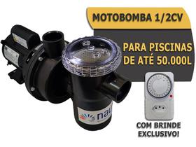 Motobomba Para Piscina 1/2 Cv Nautilus Nbfc-2 Weg 110 / 220v