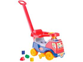 Motoca Eletrônica Plus Menino Carrinho Infantil Cardoso Carrinho de Passeio com Empurrador e Musica