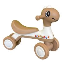 Motoca Infantil De Equilíbrio C/ Luz E Som Dino Marrom - HK Brinquedos