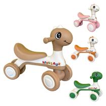 Motoca Infantil De Equilíbrio C/ Luz E Som Dino Marrom - HK Brinquedos