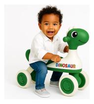 Motoca Infantil De Equilíbrio C/ Luz E Som Dino Verde - HK Brinquedos