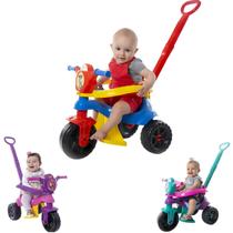 Motoca Infantil Triciclo Carrinho Passeio De Empurrar Pedal