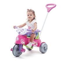 Motoca Totoca Carrinho Moto Triciclo Infantil Menina Passeio Rosa