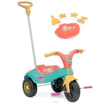 Motoca Triciclo Infantil Com Empurrador Praia E Campo Summer - Xplast