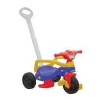 Motoca Triciclo Infantil Pais e Filhos Menino e Menina Empurrador Proteção Lateral Pedal Empurrador