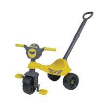 Motoca Triciclo Velotrol Menino Morcego - Com Empurrador E Pedal Suporta 25kg - Certificado Inmetro