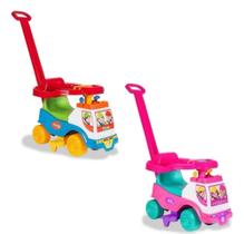 Motoca Vilotrol Triciclo Infantil Totoka Menino Menina Bebe Empurrador Pedal Proteção Lateral