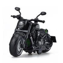 Motocicleta de brinquedo fundida sob pressão Harley Black Inertia para meninos