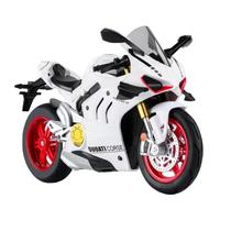 Motocicleta Ducati 10HP em liga fundida sob pressão com luzes e sons para crianças Motocicleta Ducati 10HP em liga fundida sob pressão com luzes e sons para crianças