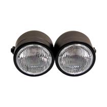 Motocicleta dupla cabeça luz duplo farol lente clara para harley touring cruiser suzuki honda Motocicleta dupla cabeça luz duplo farol lente clara para harley touring cruiser suzuki honda