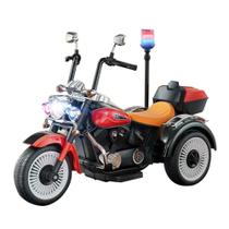 Motocicleta Elétrica Infantil Harley Branca 12V - Shiny Toys