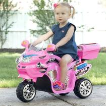 Motocicleta elétrica Lil' Rider de 3 rodas para crianças de 3 a 6 anos rosa