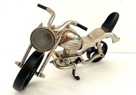 Motocicleta Miniatura Decorativa Metal Fino Acabamento