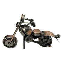 Motocicleta Retro Miniatura em Metal de Decoração 15cm - Generic