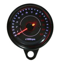 Motocicleta tacômetro com retroiluminação LED, tacômetro universal, tach medidor, calibre, DC 12V