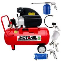 Motocompressor Motomil MAM 50 Litros 2HP com Kit 5 Motocompressor Motomil MAM 50 Litros 2HP com Kit 5