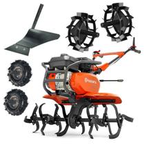 Motocultivador Husqvarna Tf338 Enxadas Rotativas Arado Rodas Ferro e Pneus