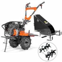 Motocultivador Husqvarna TF440 6HP Com Roçadeira RF500TF