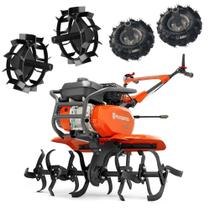 Motocultivador MicroTrator Husqvarna Tf338 Rotativa 95cm Rodas de Ferro