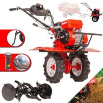 Motocultivador Tratorito Tipo Tobata Tobatinha Kawashima MCG780A À Gasolina Motor 4T 212cc 7HP Robusto e de Alta Performance Com Câmbio de 3 Marchas, 24 Lâminas Cultivadoras e Rodas Para Transporte