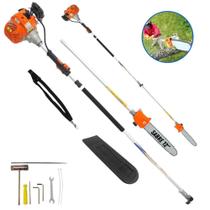 Motopodador De Galhos Vulcan VP3300L 2T 33CC Com Extensor de Altura Ideal Para Manutenção de Pomares