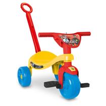 Motoquinha Triciclo Infantil Heróis Liga da Justiça C/ Haste - Samba Toys