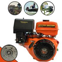 Motor À Gasolina Anmax AN390 Motor 4 Tempos 389cc 13HP de Potência Alta Rotação e Performance Com Partida Manual e Eixo Chavetado Horizontal 25,4mm Ideal Para Karts e Rabetas