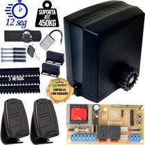 Motor Automatizador Portão Correr Deslizante 1/4 Cv 450kg 300W 127V 3M Cremalheira Idealle Ipec