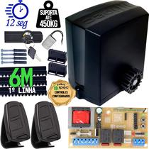 Motor Automatizador Portão Correr Deslizante 1/4 Cv 450kg 300W 127V 6 Metros Cremalheira Idealle Ipec