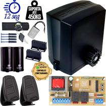 Motor Automatizador Portão Correr Deslizante DZ 1/4 CV 450kg 220V 440W Controles Sensor Barreira Idealle Ipec