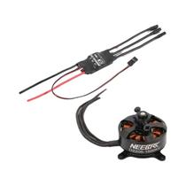 Motor Brushless Outrunner De Alta Potência 2206 1500KV Com ESC De 20A Para Aeromodelo RC, Drone FPV Motor Brushless Outrunner De Alta Potência 2206 1500KV Com ESC De 20A Para Aeromodelo RC, Drone FPV