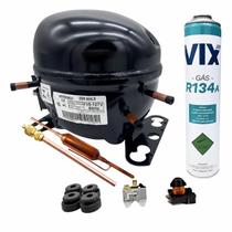Motor Compressor Embraco 1/4hp Emr80hlr 134a refil Gas 750g