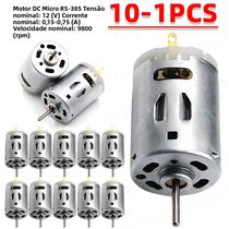 Motor DC RS-385 De Alto Torque 12V 9800rpm Com Caixa De Engrenagem Em Aço Inoxidável Para Micro