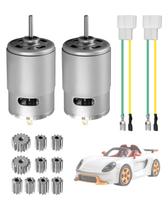 Motor DC UTKFHT RS550 12V/18V 40000 RPM com engrenagem de metal, 2 unidades Motor DC UTKFHT RS550 12V/18V 40000 RPM com engrenagem de metal, 2 unidades