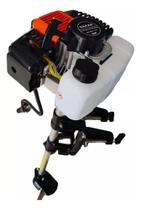 Motor De Barco 62cc 3hp+rabeta Vertical De Polpa + Nf-e Novo