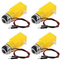 Motor De Engrenagem DC De Eixo Duplo 200RPM 3-6V 4 Peças Para Carro Inteligente DIY Robô Motor TT