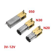 Motor De Engrenagem De Metal Micro Mini DC 12V De Baixa Velocidade 4-762rpm Alto Torque