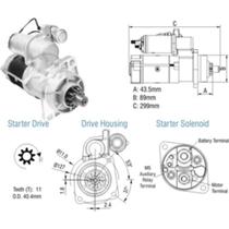 Motor de partida Mercedes Benz 1718 1990 a 2000 ZM