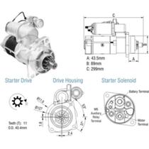 Motor de partida Mercedes Benz Lo 914 1999 a 2004 ZM