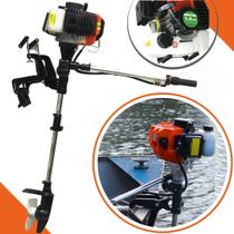 Motor de Popa a Gasolina Náutico Para Barcos e Botes Importway IWMPG2T52 com Rabeta Motor Potente 2,5HP 52cc Motor de Popa a Gasolina Náutico Para Barcos e Botes Importway IWMPG2T52 com Rabeta Motor Potente 2,5HP 52cc