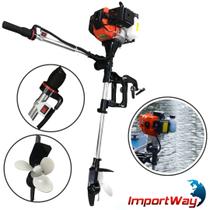 Motor de Popa Nautico com Rabeta Importway IWMPG2T52 52cc 2,5HP P/ Lanchas, Botes e Barcos Pequenos Motor de Popa Nautico com Rabeta Importway IWMPG2T52 52cc 2,5HP P/ Lanchas, Botes e Barcos Pequenos