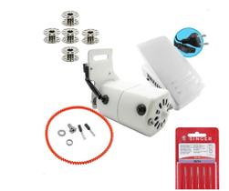 Motor Doméstico Branco110/220+5carretilhasalta+10agulhas - MafraSpecial