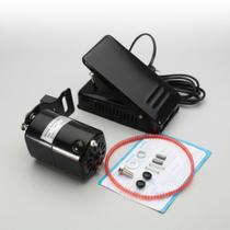 Motor e Pedal para Máquina de Costura Doméstica Lanmax Compatível Singer Elgin e Similares