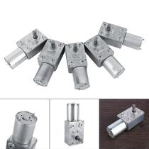 Motor Elétrico De Corrente Contínua (CC) De Alto Torque Reversível Com Redutor De Rosca Sem Fim 12V