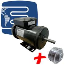 Motor Elétrico Monofásico 3cv Alta Rotação IP44 Com Polia