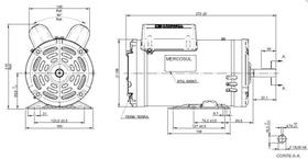 Motor Elétrico Monofásico 5Cv Alta Rotação Serra Circular